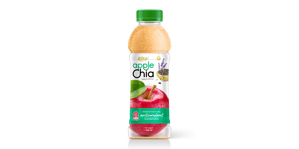 Chia Seed With Apple Flavor 450ml Pet Bottle